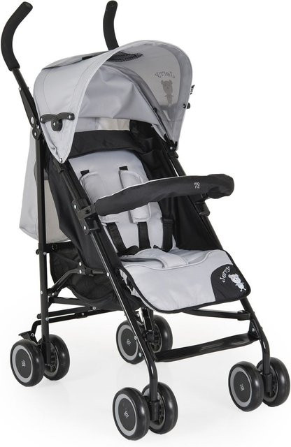 Moni Buggy Jerry mit Sonnendach und schwenkbaren EVA-Rädern in Grau Schwarz - Bild 1