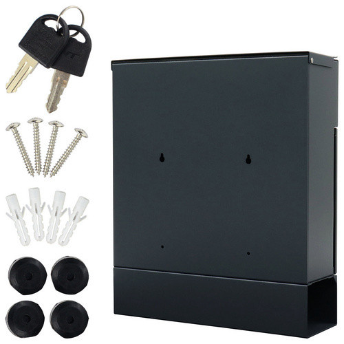 Rottner Briefkasten Muro aus Stahl in Anthrazit, B: 37 cm, H: 43 cm - Bild 5
