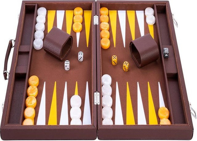 Matgames Backgammon de luxe, Brettspiel, Holz, Filz - Bild 1