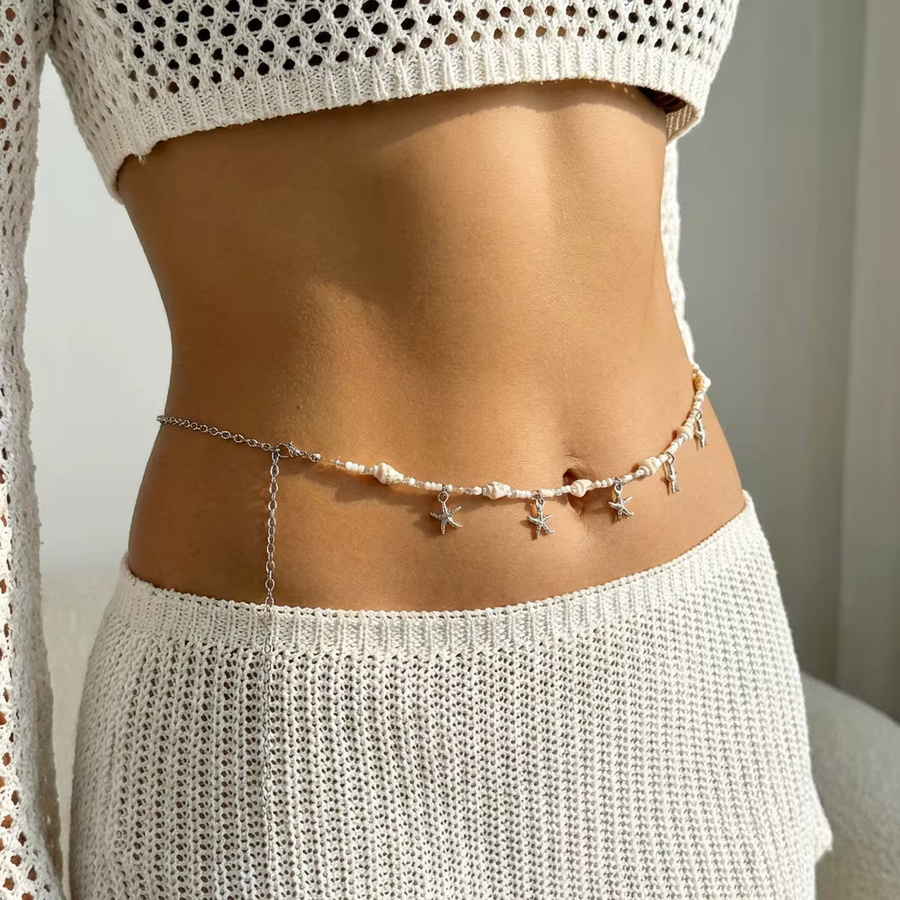 Harlermoon Taillenkette, Silber, Perle, Damen - Bild 3