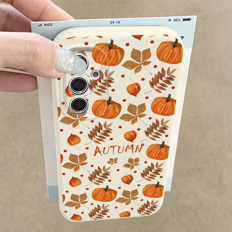 Samsung Handyhülle mit Herbst-Ahornblatt-Design aus TPU für Galaxy S25 S24 FE S23 S22 Ultra A55 A54 A15 5G in Multicolour und Schwarz - Bild 4