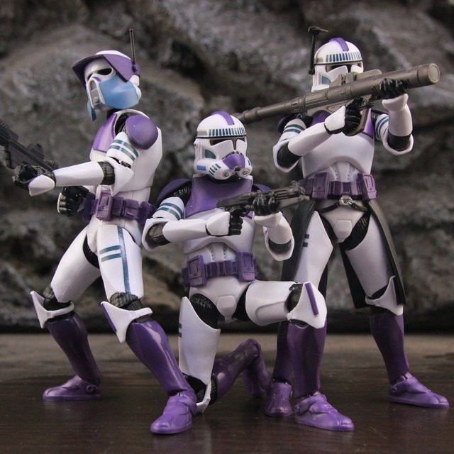 Hasbro Star Wars 187th Legion Purple Phase II P2 ARF Trooper Rocket Team Leader Actionfigur - Bild 1