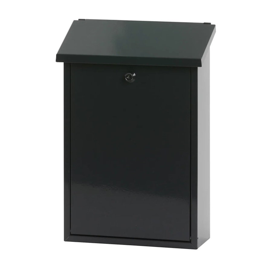 PROREGAL Wandbriefkasten Toledon mit Schrägdach und Zylinderschloss in Anthrazit, H x B x T: 40 x 27 x 12 cm - Bild 2