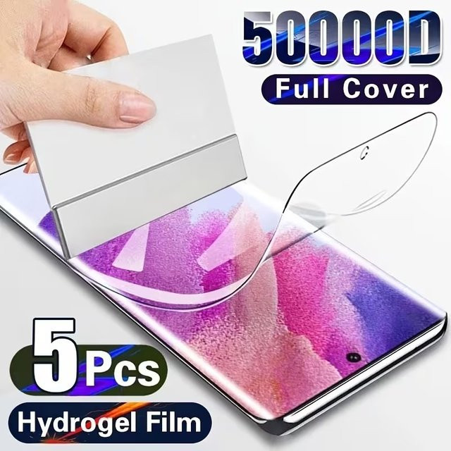 5 Stück Hydrogel-Displayschutzfolie für Samsung Galaxy S24, S25 und S26 Ultra in Transparent - Bild 1