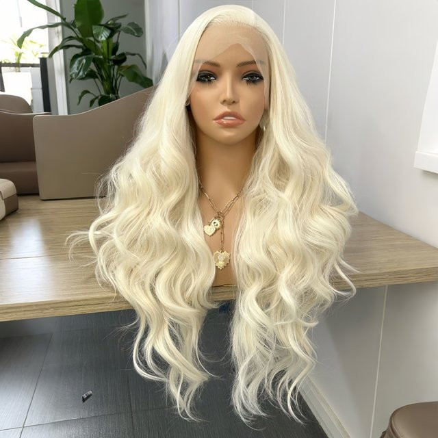 UStyleHair Perücke, platinblond, lang, gewellt, Spitzenfront - Bild 1