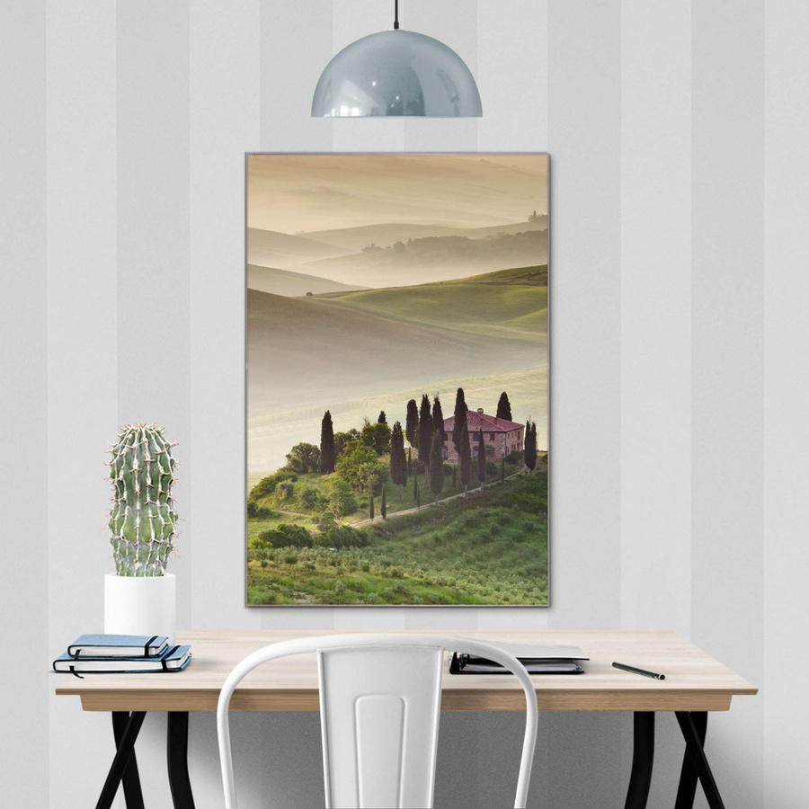banjado Glas Magnettafel Motiv Toscana, Hochformat, Mehrfarbig, B: 40 cm, H: 60 cm - Bild 1