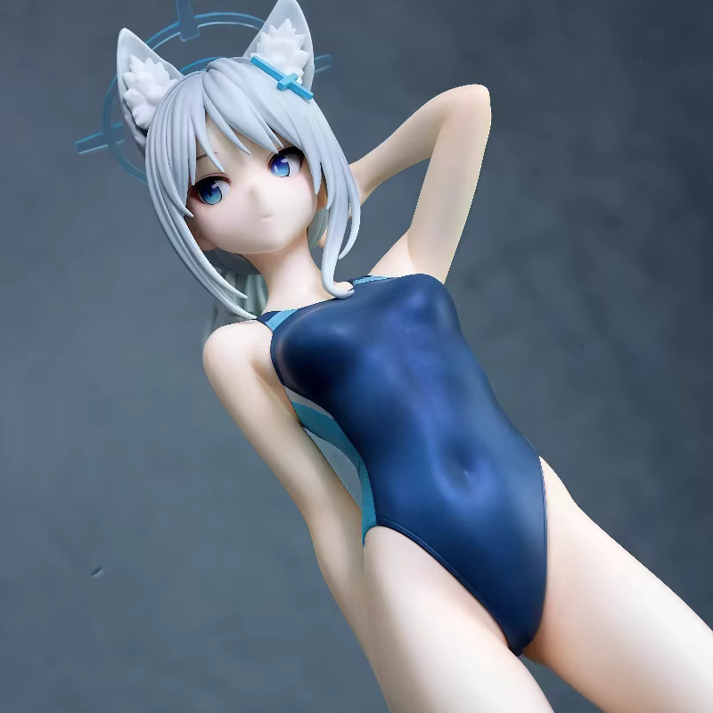 Bandai Blue Archive Shiroko Wolf Ears, Badeanzugfigur, 24cm - Bild 3