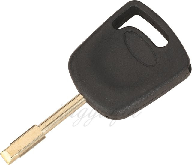 Jingyuqin Auto Schlüssel Shell mit Transponder Chip Halter und FO21 Klinge für Ford Focus Mondeo KA Transit Connect und Jaguar XJ8, Schwarz - Bild 1