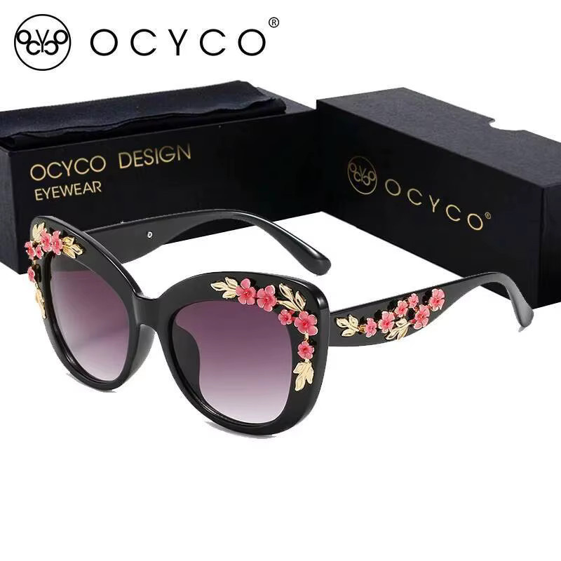 OCYCO Cat Eye Sonnenbrille, Vollrand, Kunststoff, Schwarz, Damen - Bild 4