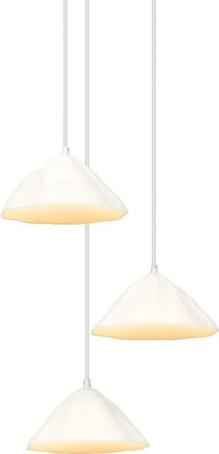 LEDVANCE Pendelleuchte Decor Lotus Leaf 3-flammig, weiß, Metall und Pappmaschee, E14, Länge: 1562 cm - Bild 1
