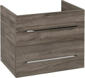 Villeroy & Boch Waschtischunterschrank Avento in Eiche braun, Wandmontage, glänzend, B/H/T: 63 x 48,4 x 51,4 cm - Bild 1
