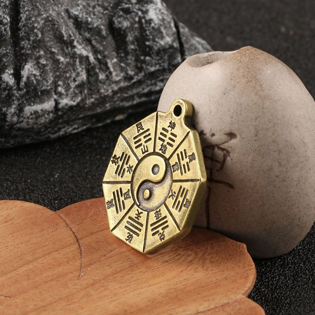 HJUEY Schlüsselanhänger, Messing, Gold, Unisex - Bild 1