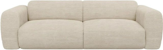 Maison Céphy Sofa Pogni in Beige mit Cord-Bezug Breite: 245 cm - Bild 1