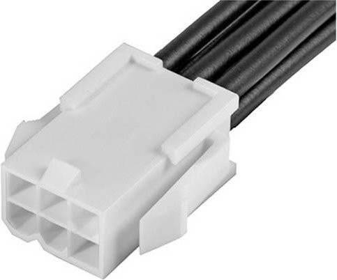 Molex Stiftgehäuse-Kabel 215327-1062 in Schwarz und Weiß - Bild 1