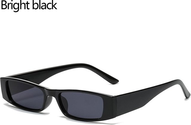 SHhuale Sonnenbrille, rechteckig, Kunststoff, Vollrand, Damen, black - Bild 1