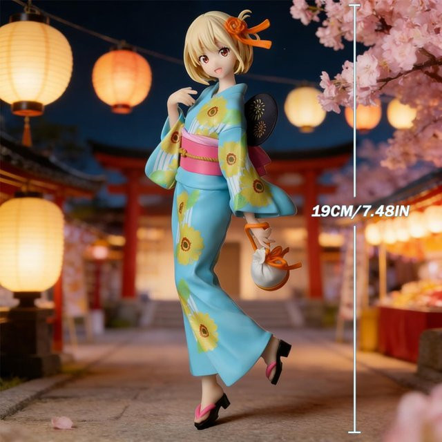 Yiran toy 1 Japanischer Yukata Mädchen Figur, Braun, Einzelfigur - Bild 1