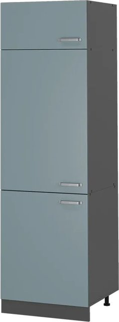 Vicco Kühlumbauschrank R-Line Solid moderner Küchenschrank Blau, Breite: 60 cm, Tiefe: 55,93 cm, Höhe: 207 cm - Bild 2