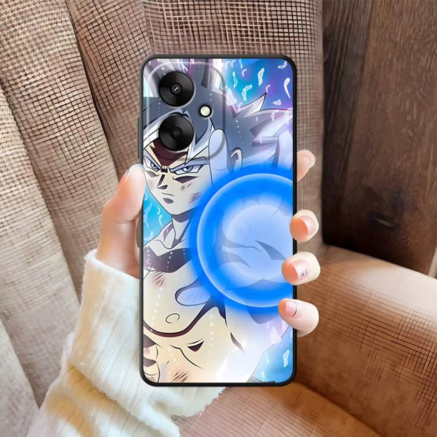 Schwarze weiche Handyhülle mit Dragon Ball Vegeta Anime Motiv für Xiaomi Redmi 10 14C A3 9 13C 12C A5 A1 A2 Plus K40 K80 Pro A4 - Bild 2