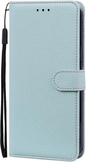 Leder Flip Brieftasche Hülle für Samsung Galaxy A32 4G (A325F) und A32 5G (A326B) in Hellblau - Bild 1