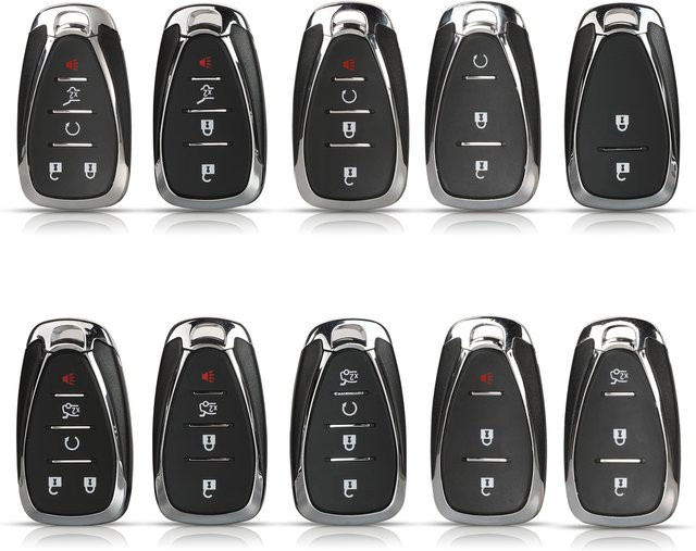 Jingyuqin Remote Autoschlüssel Case Shell für Chevrolet Malibu XL Camaro Orlando Trax Equipe in Schwarz - Bild 1