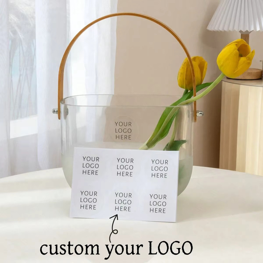 Personalisierte runde Aufkleber aus Papier, Kunststoff oder Transparent in verschiedenen Größen von 3 bis 8 cm für Hochzeiten, Geburtstage und Geschenke - Bild 2