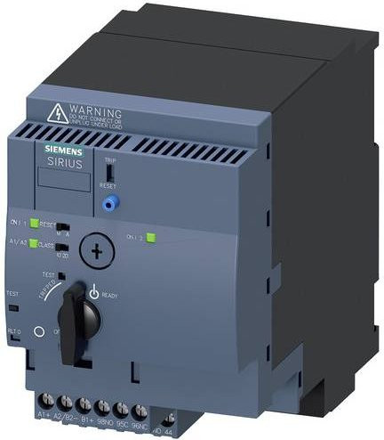 Siemens Wendestarter 3RA6250-1DB33 in Grau, Motorleistung 5.5kW bei 400V, 690V, Nennstrom 12A - Bild 1