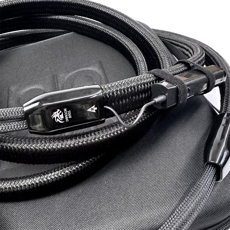 Xangsane Hi-End Dragon Lautsprecherkabel Zero Full-Range und Bass HiFi Audio Verstärkerkabel in Schwarz - Bild 4