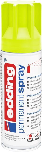 edding 5200 Permanentspray Neon-Gelb matt 200 ml - Bild 1