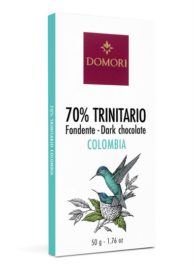 Domori Schokolade Trinitario Colombia 70 % 50 g - Bild 1