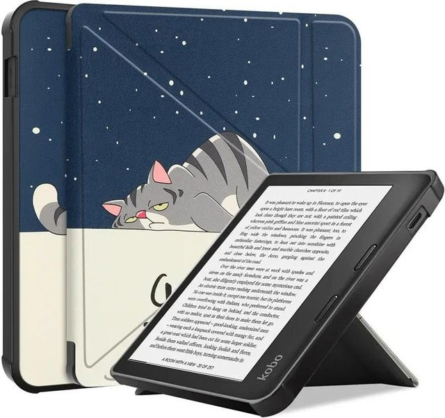 Smart Case Schutzhülle für Kobo Libra Colour 2024 aus PU-Leder mit TPU-Rückseite in Blau - Bild 1