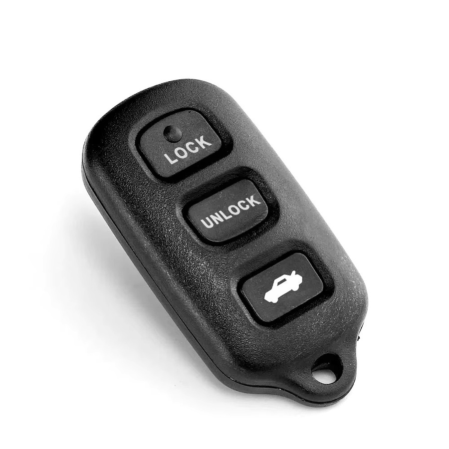 KEYYOU Auto Schlüssel Fernbedienung mit Batterie und Alarm für Toyota Camry Corolla Highlander Solara Sienna 2002-2007, Farbe: Schwarz, Modell: GQ43VT14T HYQ12BBX 314MHZ - Bild 2