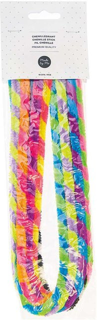 Rico Design Chenilledraht-Mix Bunt Gestreift 10-teiliges Set - Bild 1