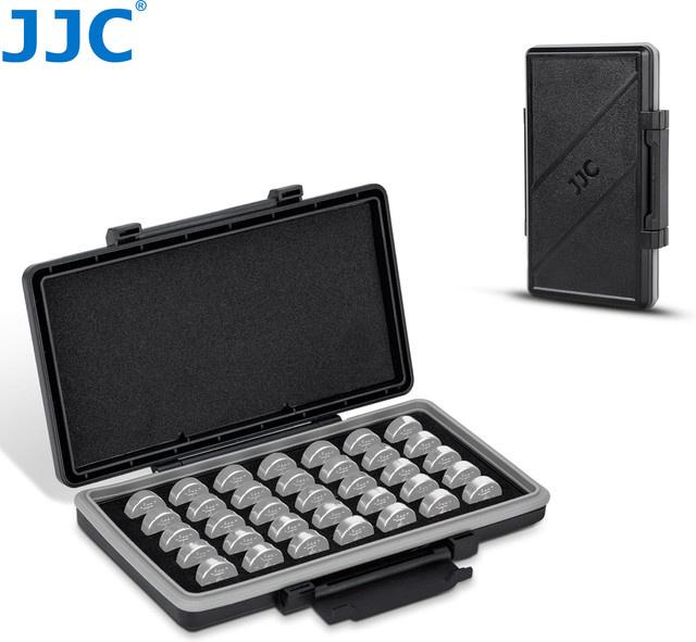 JJC LR44 Batteriegehäusehalter Organizer für 35 Knopfzellen in Schwarz - Bild 1