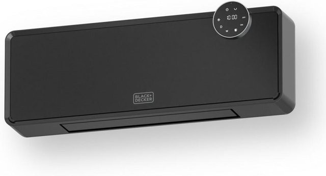 KATOMIX Wandmontierter Lüfterheizer mit Thermostat in Schwarz - Bild 1