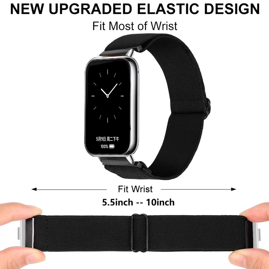 Geekthink Uhrenarmband Nylon, Schwarz, Unisex - Bild 2