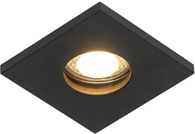 QAZQA Moderner Einbau-Spot für das Badezimmer in Schwarz, dimmbar, GU10, IP54 - Bild 1