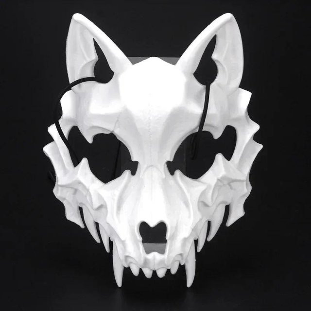 YIRAN Halloween Totenkopf Maske, Halbgesicht, Cosplay Kostüm Zubehör - Bild 1