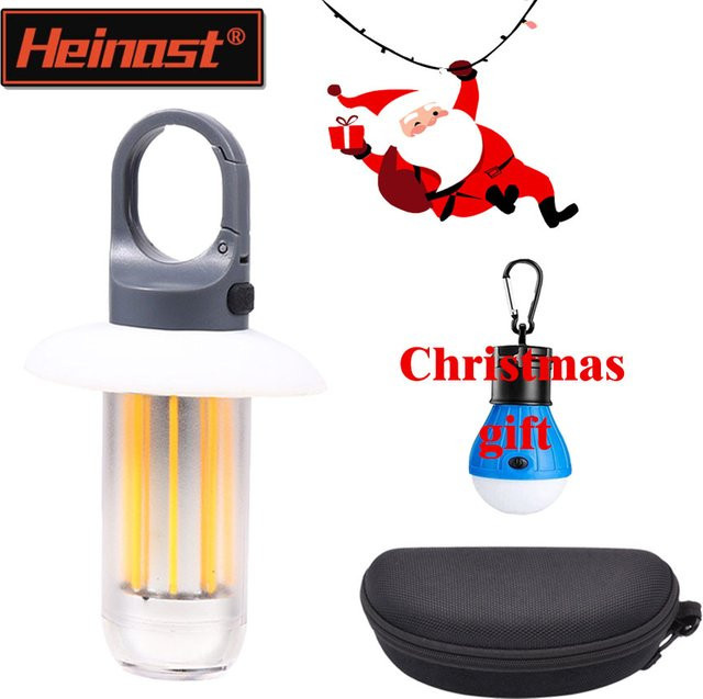 Heinast Tragbare LED Taschenlampe Schwarz Wasserdicht für Camping, Angeln und Notfälle - Bild 1