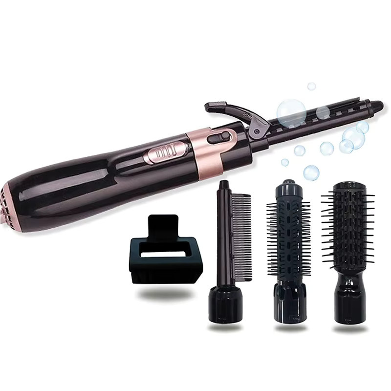 ROFAELEC 4-in-1 Multifunktions-Haarbürste mit heißer Luft, Schwarz, Unisex - Bild 5