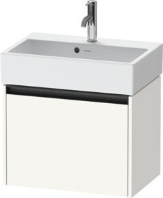 Duravit Waschtischunterschrank Ketho.2 Compact, Wandhängend, Weiß Matt, 1 Auszug, B: 58,4 cm, T: 39,0 cm, H: 44,0 cm - Bild 1
