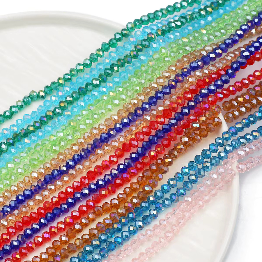 JHNBY Perlen, 4 mm, facettierte österreichische Kristalle, Glas, Unisex - Bild 3