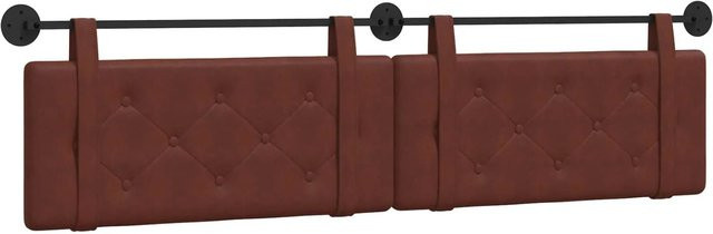 vidaXL Polsterpaneel für die Wandmontage in Glänzend Braun, B/H/T: 210 x 55 x 5 cm - Bild 1