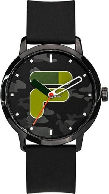 Fila Herrenuhr, Quarz, Kunststoff, Silikon, Schwarz, 42 mm - Bild 1