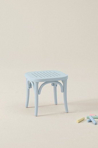Jotex RIPPATS MINI Kinderhocker in Blau aus Holz, B/T/H: 31 x 31 x 33 cm - Bild 1