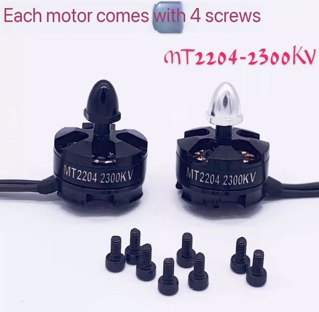 BANGSHE Bürstenloser Motor 2204 2300KV CW CCW selbstsperrend für QAV250 QAV210 RC Multicopter Quadcopter FPV Drone in Schwarz - Bild 1