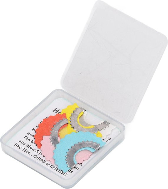 TOMTOP Vogel Anrufer Zunge Pfeife 5-teiliges Set Metall Noisemaker - Bild 1