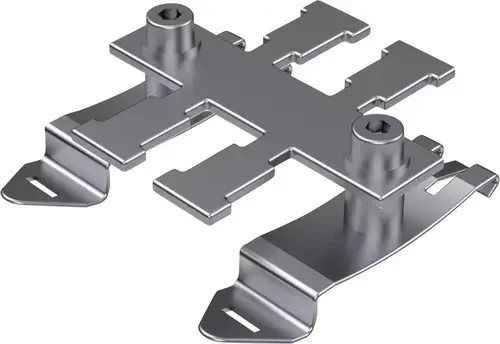 Hebotec Kabelabfangleiste Kabelabfangschiene aus Edelstahl in Silber - Bild 1