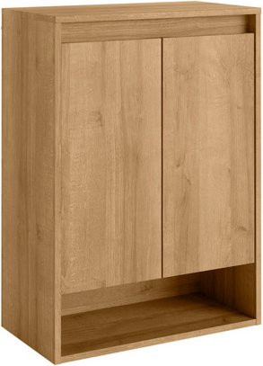 Fackelmann Bad-Hängeschrank NATURA in Eiche braun mit 2 Türen und Soft-Close-Funktion, B/H/T: 60,2 x 82,6 x 32 cm - Bild 1