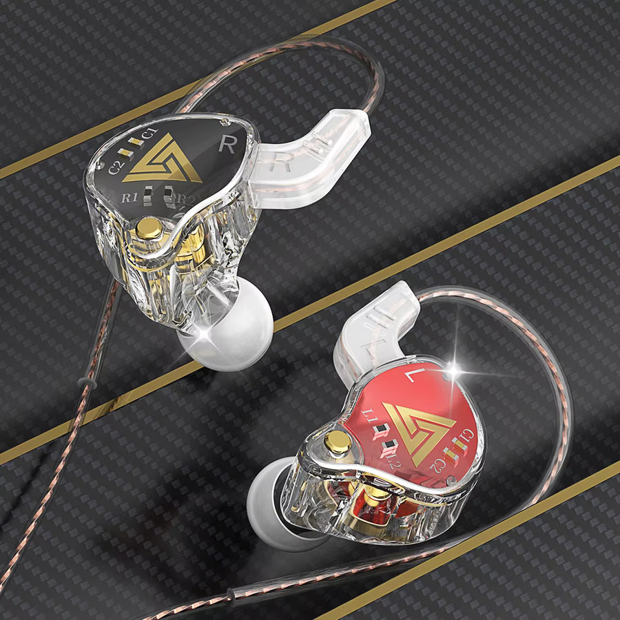 QKZ AKX In-Ear-Kopfhörer mit Kabel, dynamische HiFi-Bass-Ohrhörer in Schwarz mit 3,5 mm Klinkenanschluss - Bild 3