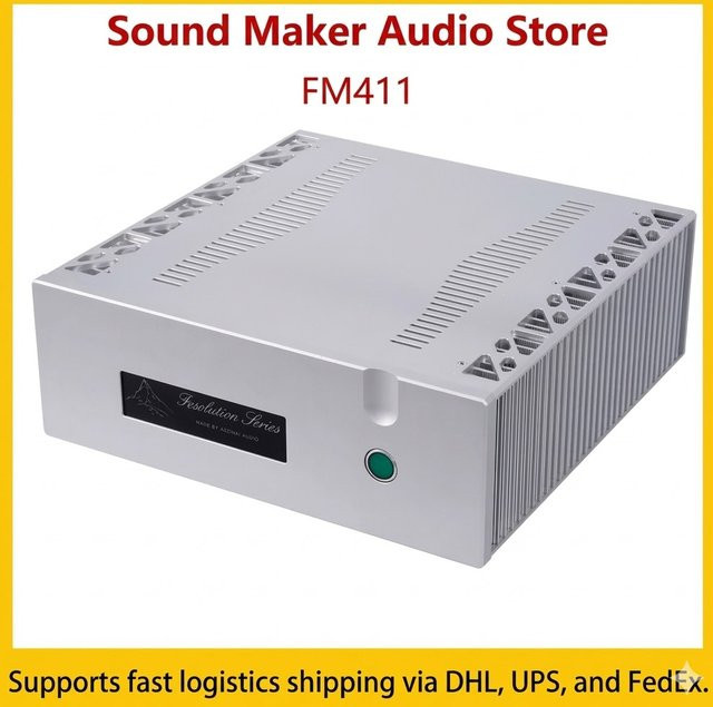 Sound Maker BRZHIFI FM411 Klasse AB HiFi Stereo Leistungsverstärker 260W in Silber - Bild 1